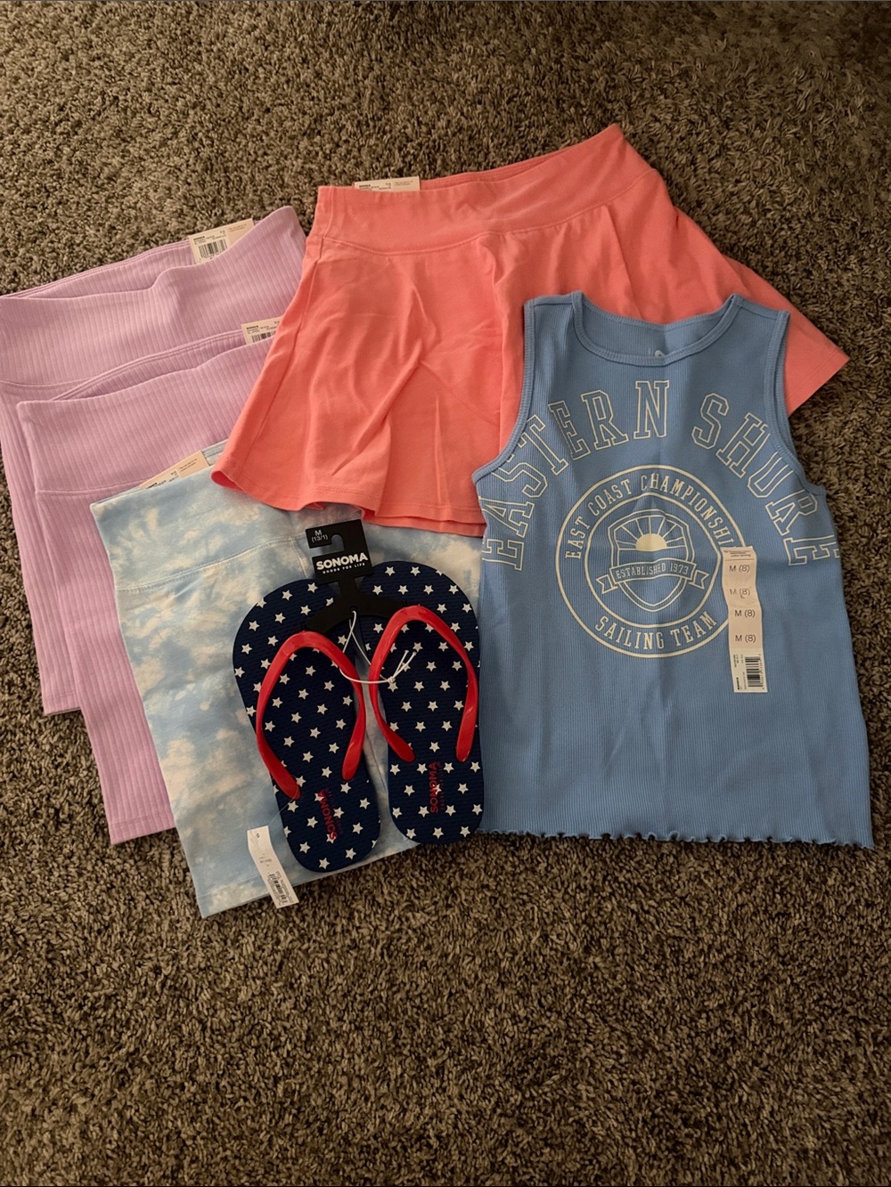 Sonoma Blue Graphic Tank Top with Eastern Shore Logo